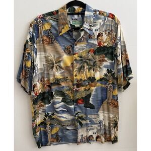 Reyn Spooner Men's M Honolulu Clipper TPA Trans Pacific Airlines Hawaiian Shirt